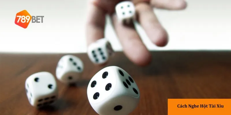  Tập trung lắng nghe âm thanh va chạm của xúc xắc.