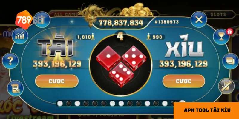 APK tool tài xỉu miễn phí: Hỗ trợ cược dễ thắng, chính xác cao 4 Giao diện thân thiện giúp người chơi dễ dàng làm quen và sử dụng.