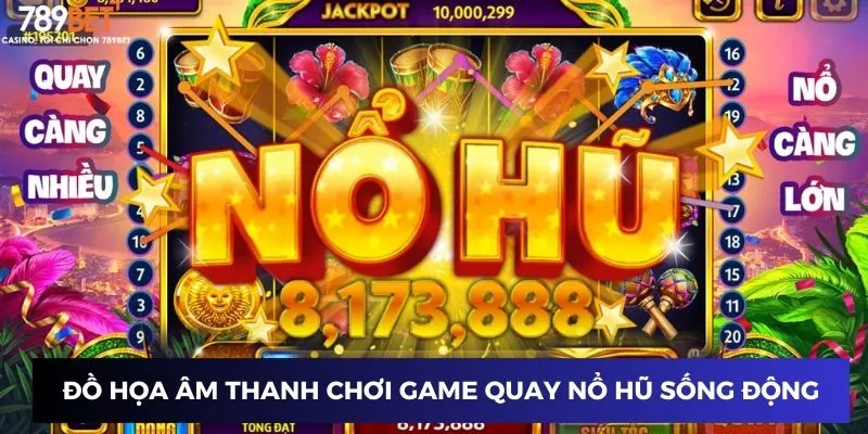 Đồ họa âm thanh chơi game quay nổ hũ sống động