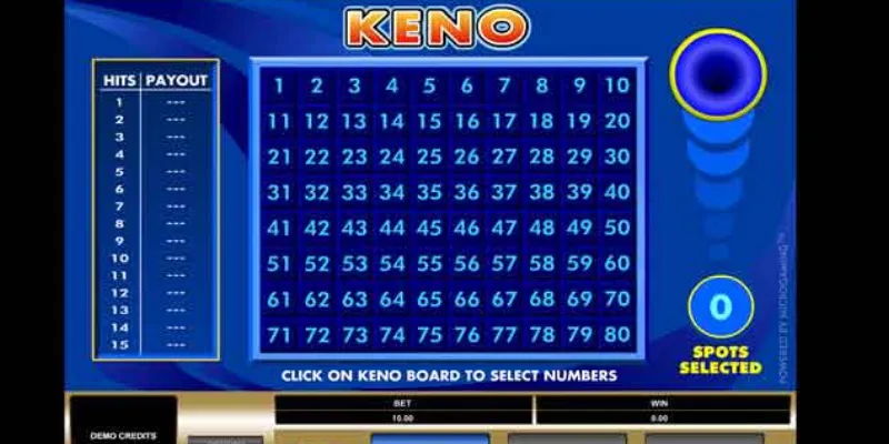 Cách tính tiền thắng Keno một cách dễ dàng