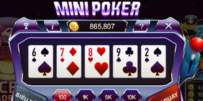 Cách chơi mini poker - Chiến thuật quay hợp lý tăng tỷ lệ trúng 2 Cách chơi mini poker cho người mới là gì?