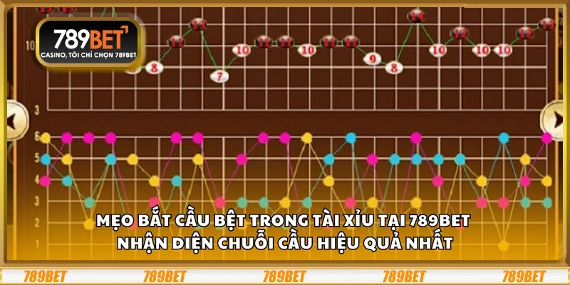 Mẹo bắt cầu bệt trong tài xỉu - Bí quyết từ cao thủ 1 Mẹo bắt cầu bệt trong tài xỉu tại 789Bet - Nhận diện chuỗi cầu hiệu quả nhất